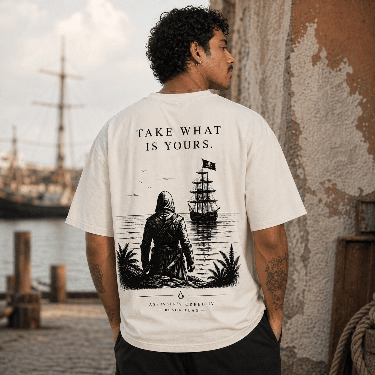 Camiseta AC Black Flag - Imagem 4