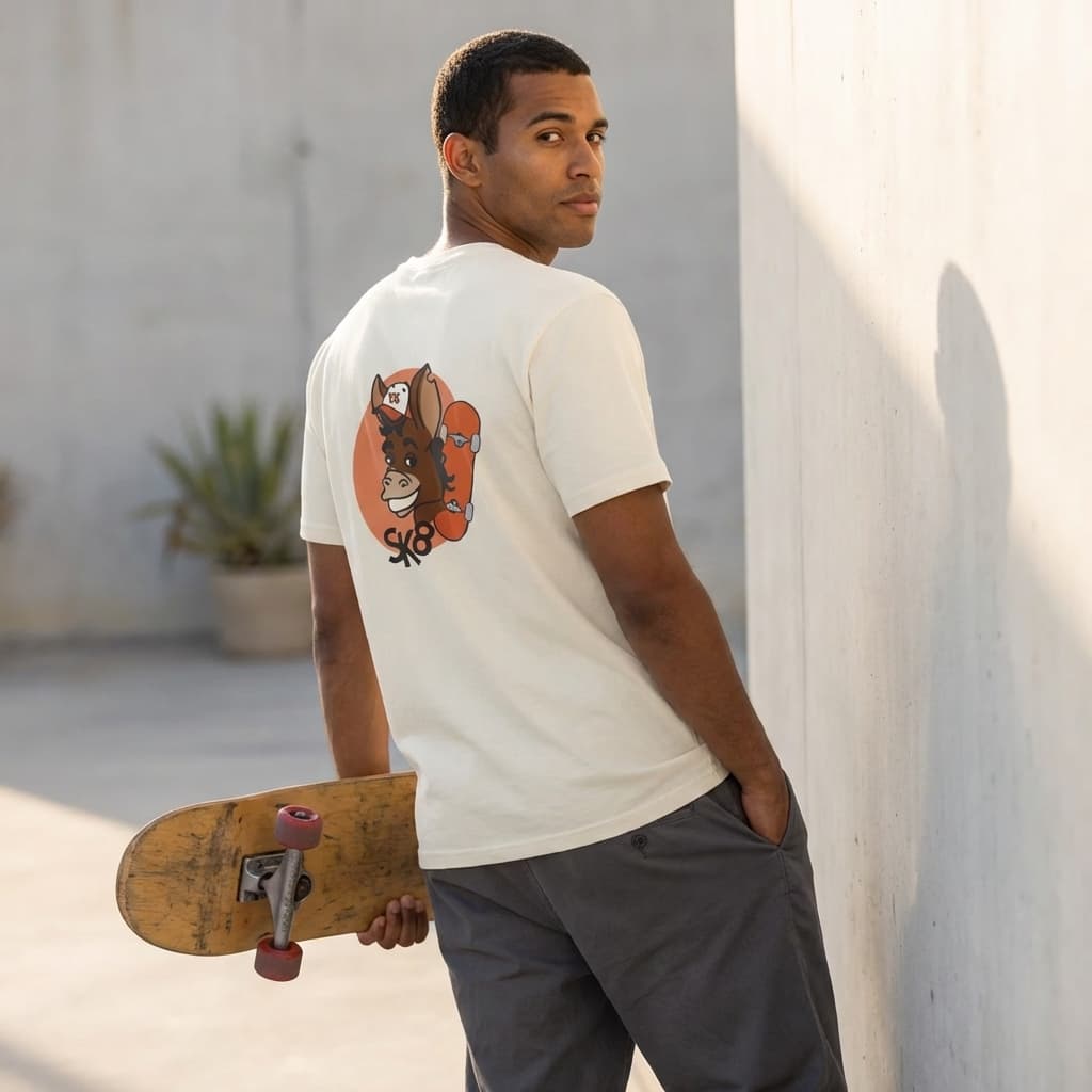 Camiseta Unissex Off White Diburro Stamp Sk8 - Imagem 3